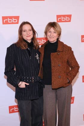 21 01 2026, Anne Ratte Polle and Corinna Harfouch at the premiere Tatort Gefahrengebiet, ARD, crime movie, at Delphi Filmpalast, Berlin, Berlin Germany, Germany