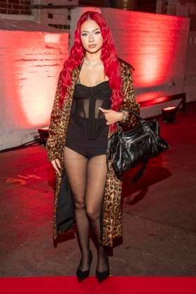 abb Badmomzjay as a guest on the red carpet at the Artist Celebration Night at Station Berlin on 21 01 2026 in Berlin Berlin Germany