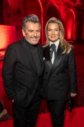 abb Thomas Anders with wife Claudia Hess on the red carpet at the Artist Celebration Night at Station Berlin on 21 01 2026 in Berlin Berlin Germany