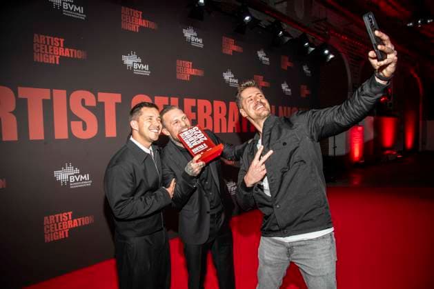 abb Nico Santos, Kontra K Maximilian Diehn , Award Winner Domestic Album of the Year and Beatzarre as guests at the Artist Celebration Night at Station Berlin on 21 01 2026 in Berlin Berlin Germany
