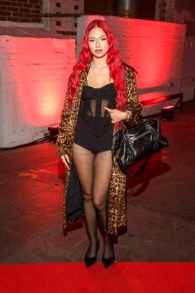 abb Badmomzjay as a guest on the red carpet at the Artist Celebration Night at Station Berlin on 21 01 2026 in Berlin Berlin Germany