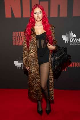 abb Badmomzjay as a guest on the red carpet at the Artist Celebration Night at Station Berlin on 21 01 2026 in Berlin Berlin Germany