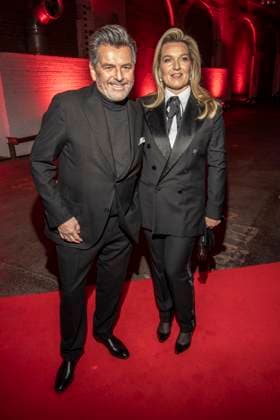 abb Thomas Anders with wife Claudia Hess on the red carpet at the Artist Celebration Night at Station Berlin on 21 01 2026 in Berlin Berlin Germany