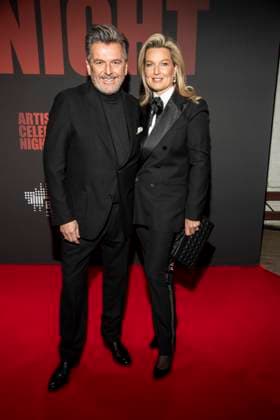 abb Thomas Anders with wife Claudia Hess on the red carpet at the Artist Celebration Night at Station Berlin on 21 01 2026 in Berlin Berlin Germany