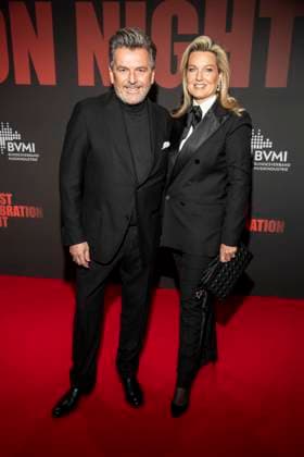 abb Thomas Anders with wife Claudia Hess on the red carpet at the Artist Celebration Night at Station Berlin on 21 01 2026 in Berlin Berlin Germany