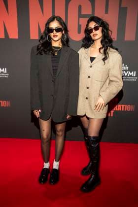 abb Wa22ermann Summan Tariq and guest on the red carpet at the Artist Celebration Night at Station Berlin on 21 01 2026 in Berlin Berlin Germany
