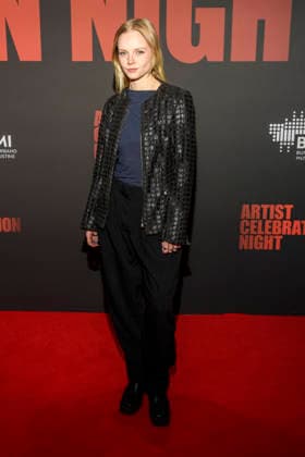 abb Paula Hartmann as a guest on the red carpet at the Artist Celebration Night at Station Berlin on 21 01 2026 in Berlin Berlin Germany