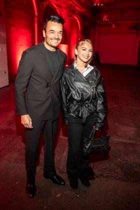 abb Giovanni Zarrella and Zah1de Zahide Kayaci as guests on the red carpet at the Artist Celebration Night at Station Berlin on 21 01 2026 in Berlin Berlin Germany