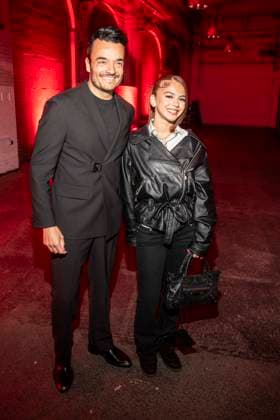 abb Giovanni Zarrella and Zah1de Zahide Kayaci as guests on the red carpet at the Artist Celebration Night at Station Berlin on 21 01 2026 in Berlin Berlin Germany