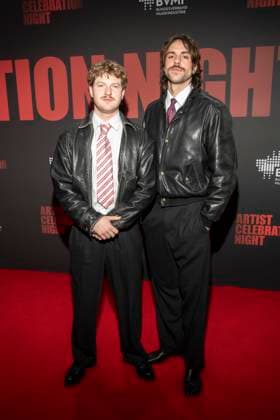 abb Gustav 01099 and Zachi 01099 as guests on the red carpet at the Artist Celebration Night at Station Berlin on 21 01 2026 in Berlin Berlin Germany