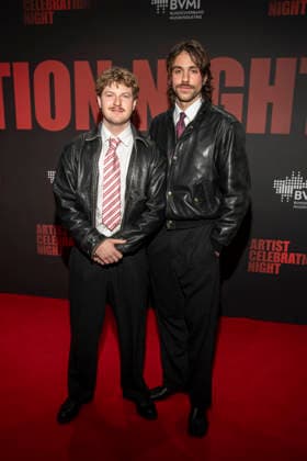 abb Gustav 01099 and Zachi 01099 as guests on the red carpet at the Artist Celebration Night at Station Berlin on 21 01 2026 in Berlin Berlin Germany
