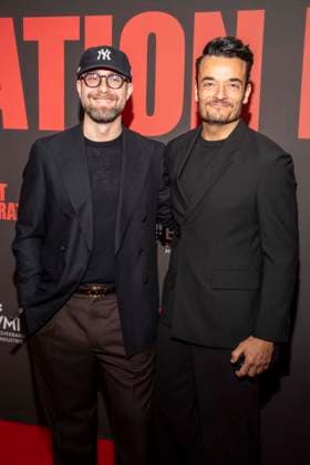 abb Mark Forster and Giovanni Zarrella as guests on the red carpet at the Artist Celebration Night at Station Berlin on 21 01 2026 in Berlin Berlin Germany