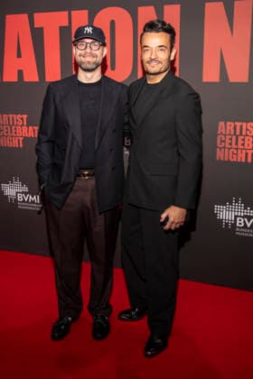 abb Mark Forster and Giovanni Zarrella as guests on the red carpet at the Artist Celebration Night at Station Berlin on 21 01 2026 in Berlin Berlin Germany