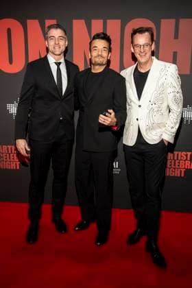 abb Giovanni Zarrella with guest on the red carpet at the Artist Celebration Night at Station Berlin on 21 01 2026 in Berlin Berlin Germany