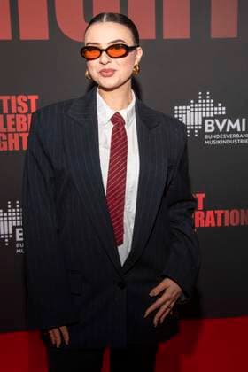 abb Dela as a guest on the red carpet at the Artist Celebration Night at Station Berlin on 21 01 2026 in Berlin Berlin Germany