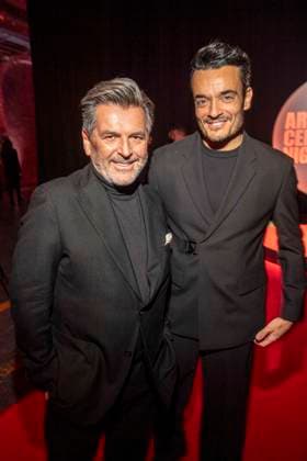 abb Thomas Anders and Giovanni Zarrella as guests on the red carpet at the Artist Celebration Night at Station Berlin on 21 01 2026 in Berlin Berlin Germany