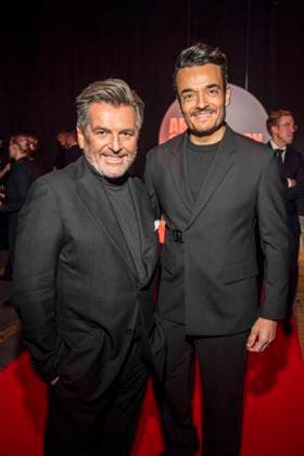 abb Thomas Anders and Giovanni Zarrella as guests on the red carpet at the Artist Celebration Night at Station Berlin on 21 01 2026 in Berlin Berlin Germany