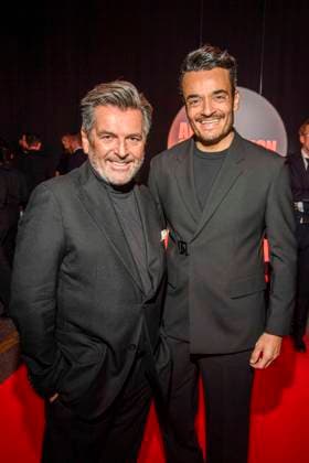abb Thomas Anders and Giovanni Zarrella as guests on the red carpet at the Artist Celebration Night at Station Berlin on 21 01 2026 in Berlin Berlin Germany
