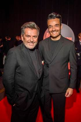 abb Thomas Anders and Giovanni Zarrella as guests on the red carpet at the Artist Celebration Night at Station Berlin on 21 01 2026 in Berlin Berlin Germany