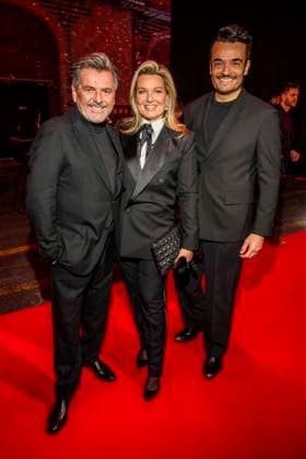 abb Thomas Anders, Claudia Hess and Giovanni Zarrella as guests on the red carpet at the Artist Celebration Night at Station Berlin on 21 01 2026 in Berlin Berlin Germany