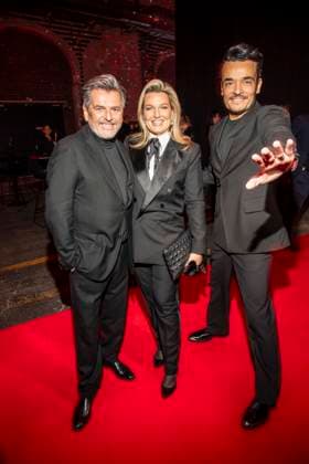 abb Thomas Anders, Claudia Hess and Giovanni Zarrella as guests on the red carpet at the Artist Celebration Night at Station Berlin on 21 01 2026 in Berlin Berlin Germany