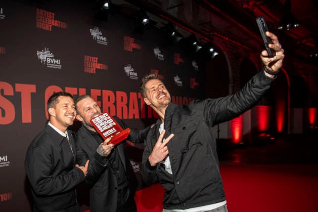 abb Nico Santos, Kontra K Maximilian Diehn , Award Winner Domestic Album of the Year and Beatzarre as guests at the Artist Celebration Night at Station Berlin on 21 01 2026 in Berlin Berlin Germany