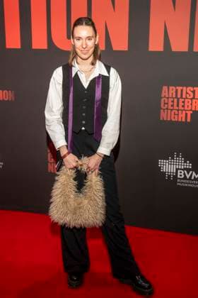 abb Malou Lovis as a guest on the red carpet at the Artist Celebration Night at Station Berlin on 21 01 2026 in Berlin Berlin Germany