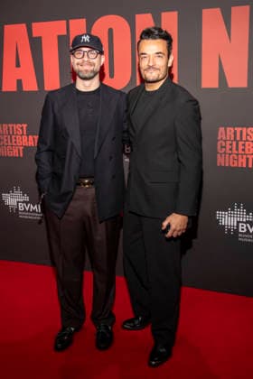 abb Mark Forster and Giovanni Zarrella as guests on the red carpet at the Artist Celebration Night at Station Berlin on 21 01 2026 in Berlin Berlin Germany