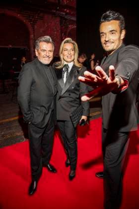 abb Thomas Anders, Claudia Hess and Giovanni Zarrella as guests on the red carpet at the Artist Celebration Night at Station Berlin on 21 01 2026 in Berlin Berlin Germany