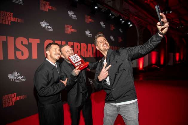 abb Nico Santos, Kontra K Maximilian Diehn , Award Winner Domestic Album of the Year and Beatzarre as guests at the Artist Celebration Night at Station Berlin on 21 01 2026 in Berlin Berlin Germany