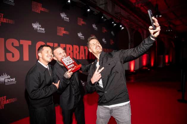 abb Nico Santos, Kontra K Maximilian Diehn , Award Winner Domestic Album of the Year and Beatzarre as guests at the Artist Celebration Night at Station Berlin on 21 01 2026 in Berlin Berlin Germany