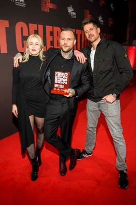 abb Guest Kontra K Maximilian Diehn Award Winner Domestic Album of the Year and Beatzarre at the Artist Celebration Night at Station Berlin on 21 01 2026 in Berlin Berlin Germany