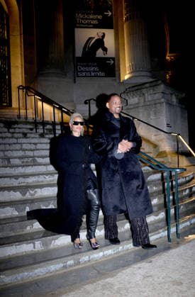 Jada Pinkett and Will Smith are leaving Grand Palais where their son Jaden presented his collaboration as Louboutin artistic director, during Paris Fashion Week Jada Pinkett et Will Smith à la sortie du Grand Palais ou leur fils Jaden presentait sa collection Louboutin en tant que directeur artistique, pendant la Fashion Week 452416 2026 01 21 Paris France Smith, Will Pinkett Smith, Jada  Copyright: xJasminexAissaouix xStarfacex STAR_452416_005