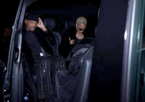 Jada Pinkett and Will Smith are leaving Grand Palais where their son Jaden presented his collaboration as Louboutin artistic director, during Paris Fashion Week Jada Pinkett et Will Smith à la sortie du Grand Palais ou leur fils Jaden presentait sa collection Louboutin en tant que directeur artistique, pendant la Fashion Week 452416 2026 01 21 Paris France Smith, Will Pinkett Smith, Jada  Copyright: xJasminexAissaouix xStarfacex STAR_452416_008