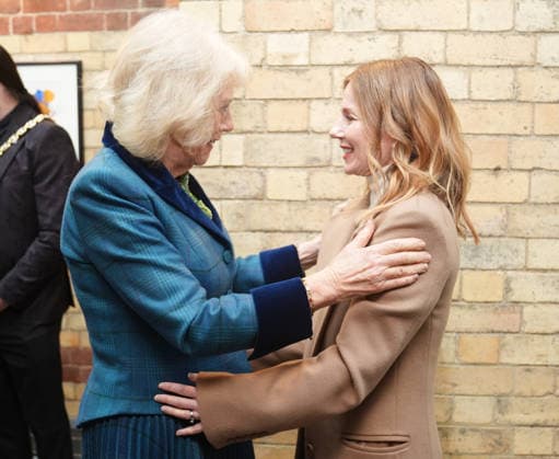 . 21 01 2026. Cheltenham, United Kingdom. Queen Camilla, President of Maggie s, with former Spice Girl Geri Halliwell-Horner during a visit to the charity s centre in Cheltenham, United Kingdom.  xPoolx xi-Imagesx IIM-26523-0005