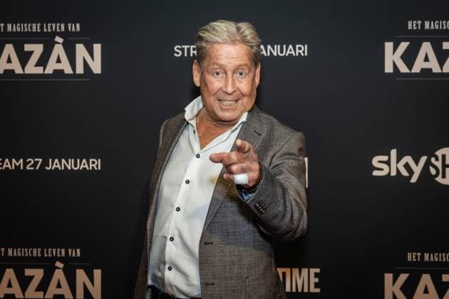 AMSTERDAM Hans KazÃ n on the red carpet for the premiere of the documentary about Hans KazÃ n. The documentary tells the life story of the magician and presenter. DINGENA MOL ANP netherlands out - belgium out  Copyright: xx x548230083x originalFilename: 548230083.jpg