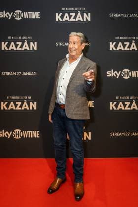 AMSTERDAM Hans KazÃ n on the red carpet for the premiere of the documentary about Hans KazÃ n. The documentary tells the life story of the magician and presenter. DINGENA MOL ANP netherlands out - belgium out  Copyright: xx x548230108x originalFilename: 548230108.jpg