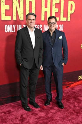 Mark Swift and Damian Shannon at the world premiere of the movie Send Help at the TCL Chinese Theatre Los Angeles, 21 01 2026 Foto:xD.xStarbuckx xFuturexImagex help_6152