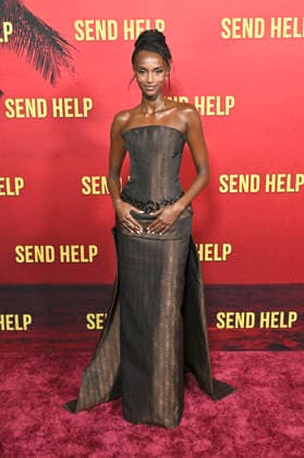 Edyll Ismail at the world premiere of the movie Send Help at the TCL Chinese Theatre Los Angeles, 21 01 2026 Foto:xD.xStarbuckx xFuturexImagex help_6205
