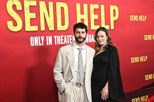 Dylan O Brien and Rachel McAdams at the world premiere of the movie Send Help at the TCL Chinese Theatre Los Angeles, 21 01 2026 Foto:xD.xStarbuckx xFuturexImagex help_6255