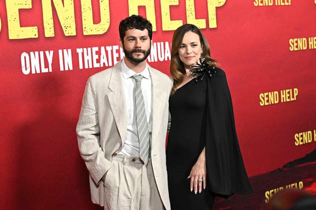 Dylan O Brien and Rachel McAdams at the world premiere of the movie Send Help at the TCL Chinese Theatre Los Angeles, 21 01 2026 Foto:xD.xStarbuckx xFuturexImagex help_6256