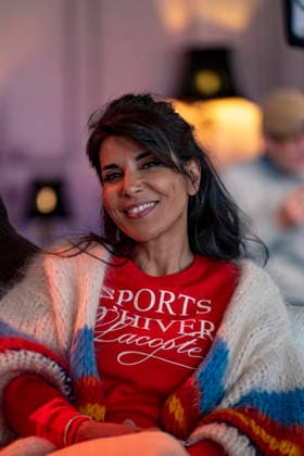 CELEBRITES : Festival International de Comedie - Alpe Huez - 22 01 2026 ALPE D HUEZ, FRANCE - Reem Kherici in interview the Marsupilami during the 29th L Alpe d Huez International Comedy Film Festival on January 22, 2026 in Alpe d Huez, France. Photo by Sandrine Thesillat PsNewZ  Copyright: xSandrinexTHESILLATx