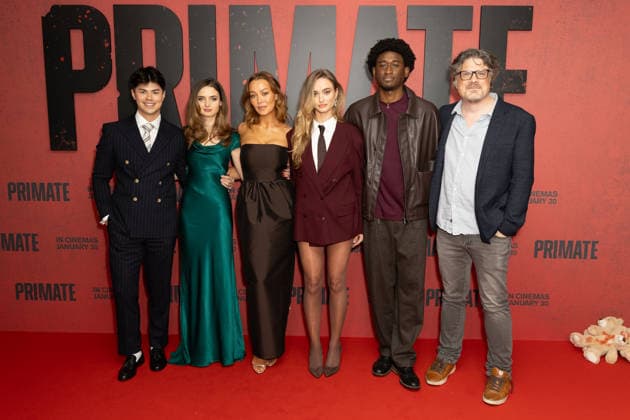 Primate UK Gala Screening Cast and Guests attend the Primate Movie UK Gala Screening Featuring: Benjamin Cheng, Gia Hunter, Victoria Wyant, Johannes Roberts, Johnny Sequoyah, Tienne Simon Where: London, United Kingdom When: 21 Jan 2026 Credit: Phil Lewis WENN London United Kingdom Copyright: xPhilxLewis WENNx wenn40896590 PLAAx wenn40896590