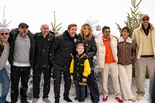CELEBRITES : Festival International de Comedie - Alpe Huez - 22 01 2026 ALPE D HUEZ, FRANCE - Alban Ivanov, Julien Arruti, Philippe Lacheau, Correntin,, Elodie Fontan, Jamel Debbouze, Reem Kherici,Tarek Bouali attend the Marsupulami Photocall during the 29th L Alpe d Huez International Comedy Film Festival on January 22, 2026 in Alpe d Huez, France. Photo by Sandrine Thesillat PsNewZ  Copyright: xSandrinexTHESILLATx