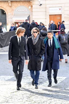 Rome, Death of Valentino Garavani - Day 2 - Chapel of Rest in Rome at his Foundation in Piazza Mignanelli - Pictured: Sean and Anthony Souza  Copyright: xVincenzoxLandix xipa-agency.netx xDxAngelo Landix IPA_Agency_IPA70413133