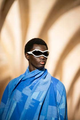 PFW - Issey Miyake Runway A model wears a creation as part of the Issey Miyake Fall Winter 2026-2027 Men s collection presented in Paris, Thursday, Jan. 22, 2026. Photo by Eliot Blondet ABACAPRESS.COM Paris France France  Copyright: xBlondetxEliot ABACAx