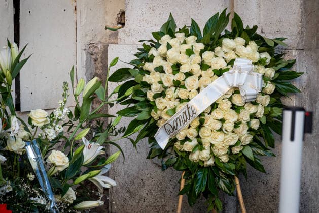 Valentino Garavani, who died on January 20, 2026, is lying in state before the funeral at the PM23 exhibition site in Rome, Italy, on 22 January, 2026. Valentino Garavani, who died on January 20, 2026, is lying in state before the funeral at the PM23 exhibition site in Rome, Italy, on 22 January, 2026., Credit:Stefano Costantino TTL Avalon Italy, Rome  Copyright: xStefanoxCostantinoxTTLx xAvalonx 1068308648