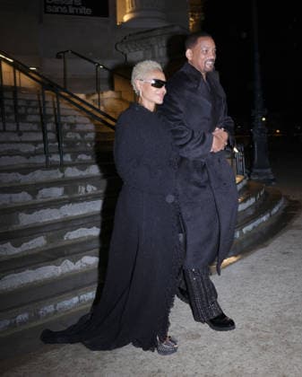 Jada Pinkett and Will Smith seen leaving Grand Palais where their son Jaden Smith presented his collaboration as Louboutin artistic director, during Paris Fashion Week Featuring: Jada Pinkett and Will Smith Where: Paris, France When: 21 Jan 2026 Credit: Jasmine Aissaoui INSTARimages EDITORIAL USE ONLY. NOT FOR USE BY NEWSPAPERS BASED IN THE UK. Copyright: xJasminexAissaouix instar55403491