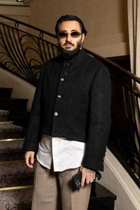 Taylor Chiche au défilé Drôle de Monsieur Collection Prêt à Porter Mode Masculine Automne Hiver 2026 2027 lors de la Fashion Week de Paris PFW , le 22 janvier 2026 Jeremy Melloul Bestimage Photocall Drole de Monsieur Fashion Show Menswear Collection Fall Winter 2026 2027 during Paris Fashion Week on January 22, 2026 Paris France  Copyright: xJeremyxMelloulx xBestimagexJeremyxMelloulx xBestimagex