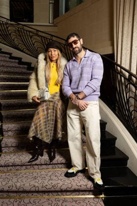 Amel Benzaquen , Cyril Benzaquen au défilé Drôle de Monsieur Collection Prêt à Porter Mode Masculine Automne Hiver 2026 2027 lors de la Fashion Week de Paris PFW , le 22 janvier 2026 Jeremy Melloul Bestimage Photocall Drole de Monsieur Fashion Show Menswear Collection Fall Winter 2026 2027 during Paris Fashion Week on January 22, 2026 Paris France  Copyright: xJeremyxMelloulx xBestimagexJeremyxMelloulx xBestimagex